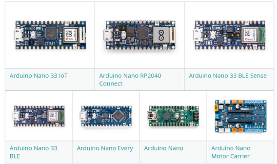 Alt: Микросхемы Arduino серии NANO