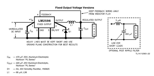 Микросхема LM2596S-ADJ